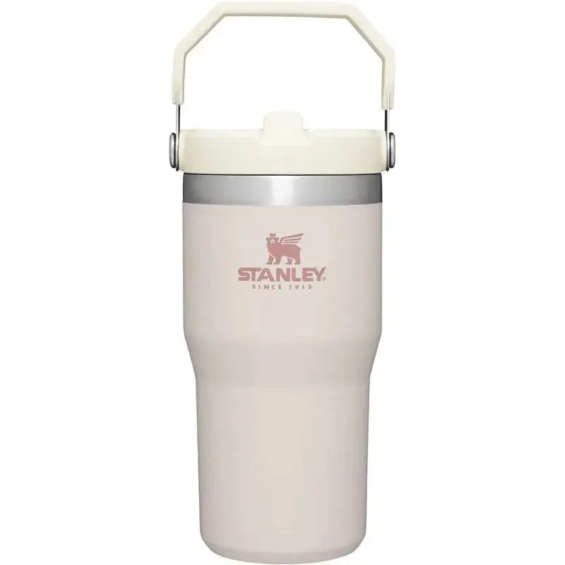 Stanley - 20Oz IceFlow Stainless Steel Tumbler with Straw, Rose Quartz