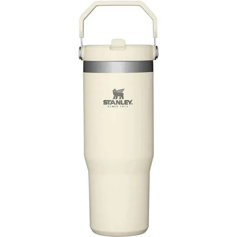 Stanley - 30Oz IceFlow Stainless Steel Tumbler with Straw, Cream