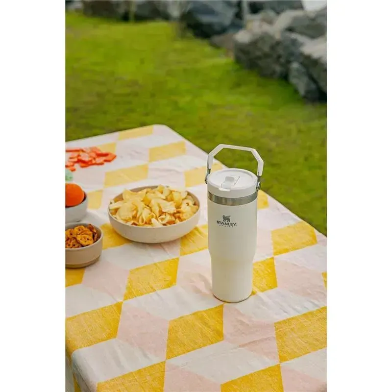 Stanley - 30Oz IceFlow Stainless Steel Tumbler with Straw, Cream - Image 7