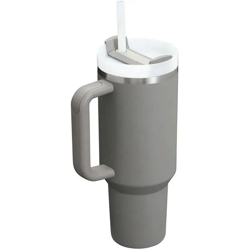 Stanley - 40Oz Quencher H2.0 FlowState Stainless Steel Vacuum Insulated Tumbler, Stone - Image 3