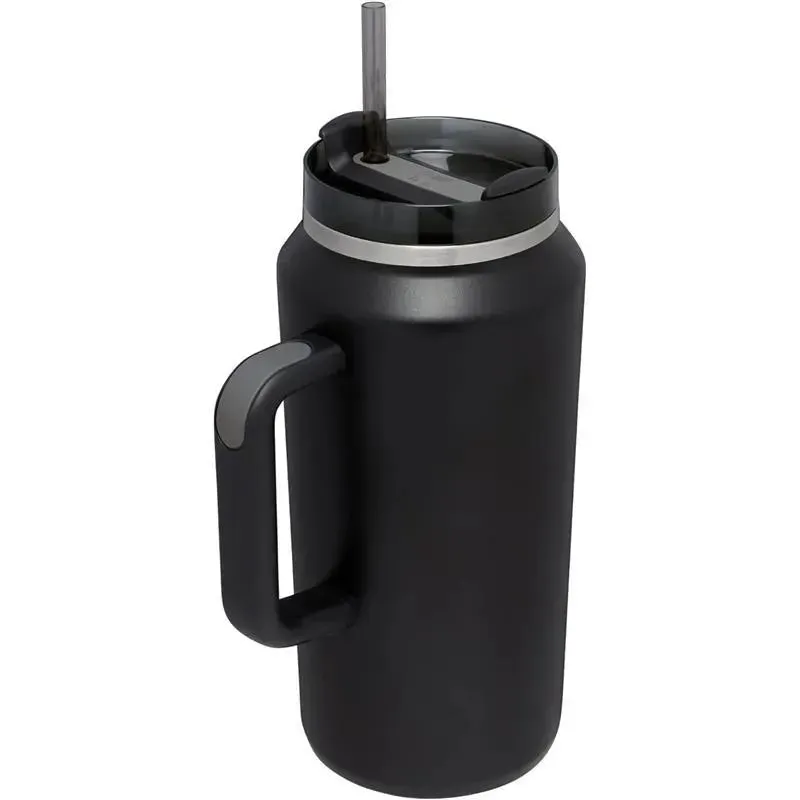 Stanley - 64Oz Quencher H2.0 FlowState Stainless Steel Vacuum Insulated Tumbler, Black - Image 2