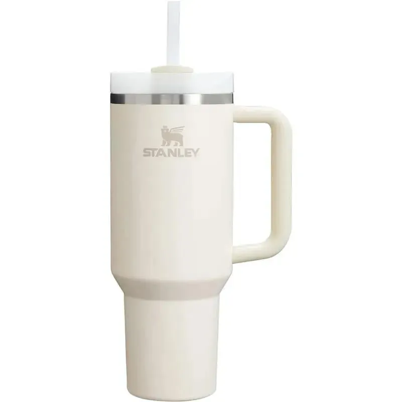 Stanley - Quencher H2.0 FlowState Stainless Steel Vacuum Insulated Tumbler, 40 oz, Cream