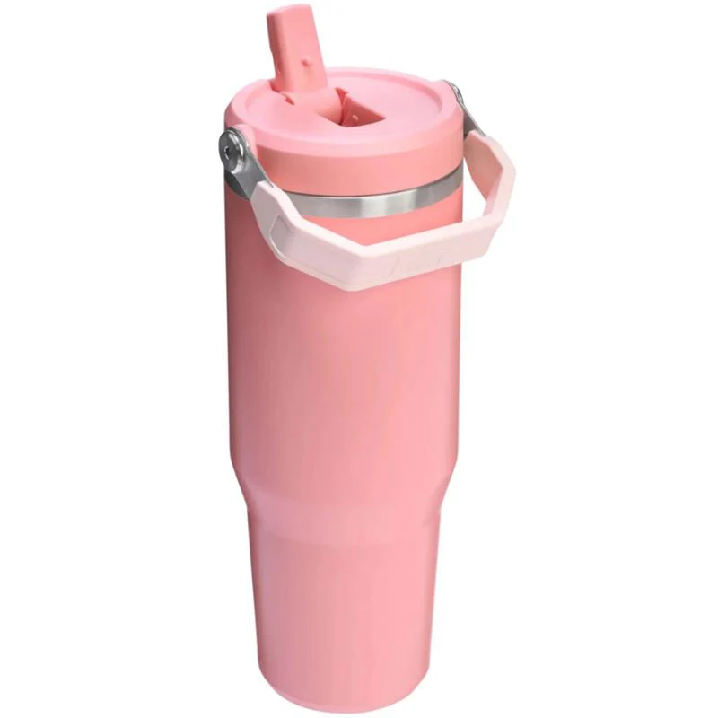 Stanley - The 30oz IceFlow Flip Straw Tumbler, Pink Mesa - Image 2