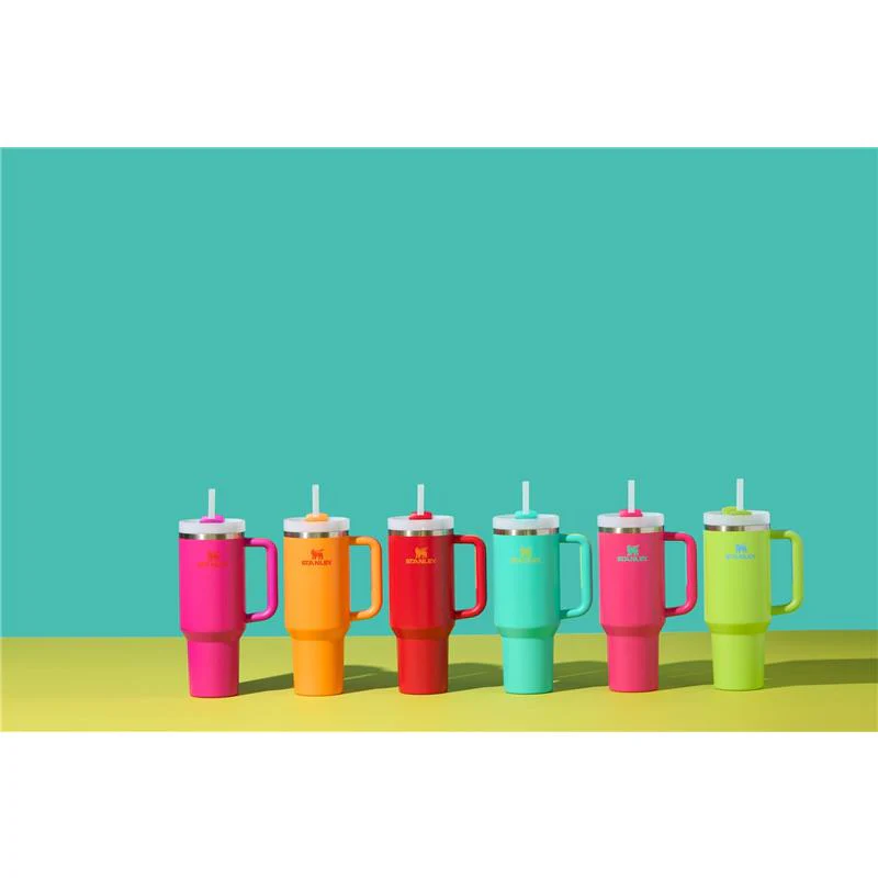 Stanley - The Quencher H2.O Flowstate Tumbler Stainless Steel 40 Oz, Violet Blossom - Image 4