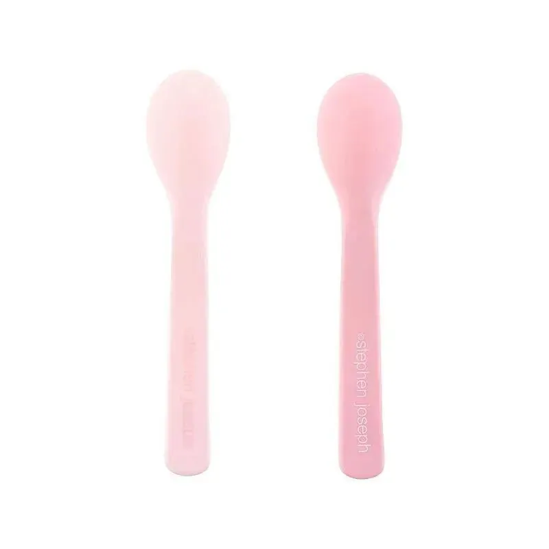Stephen Joseph 100% Silicone Baby Spoons, Bunny - Image 2