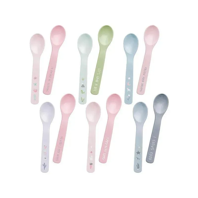 Stephen Joseph 100% Silicone Baby Spoons, Llama - Image 3