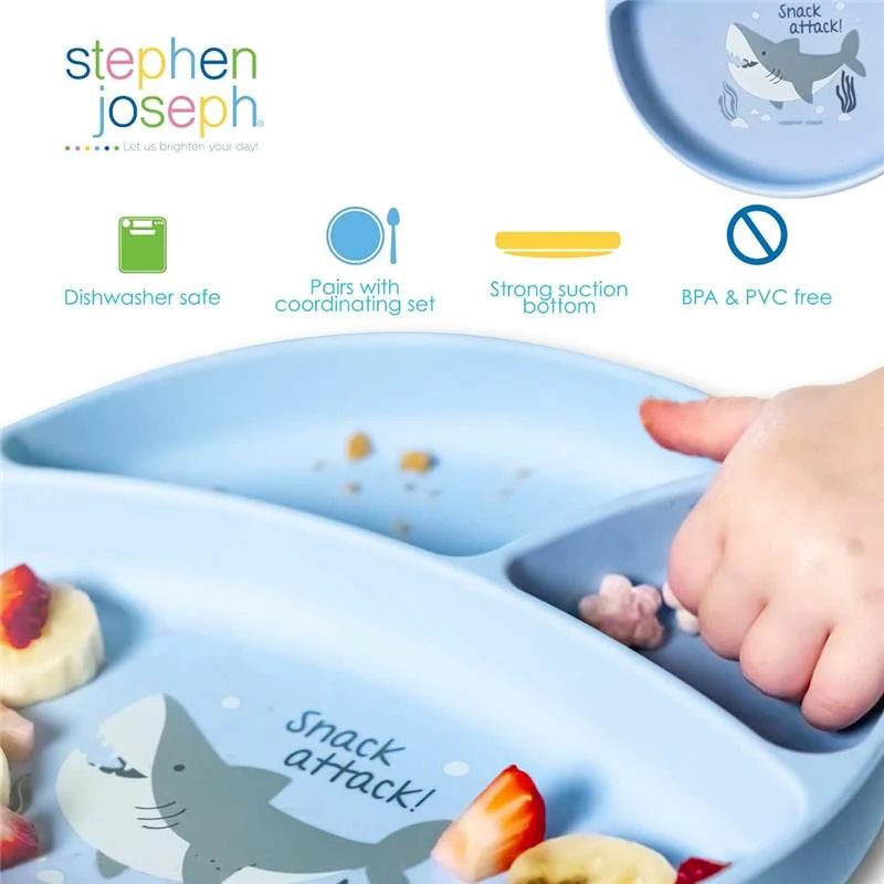 Stephen Joseph 100% Silicone Suction Plates For Babies, Unicorn - Image 5
