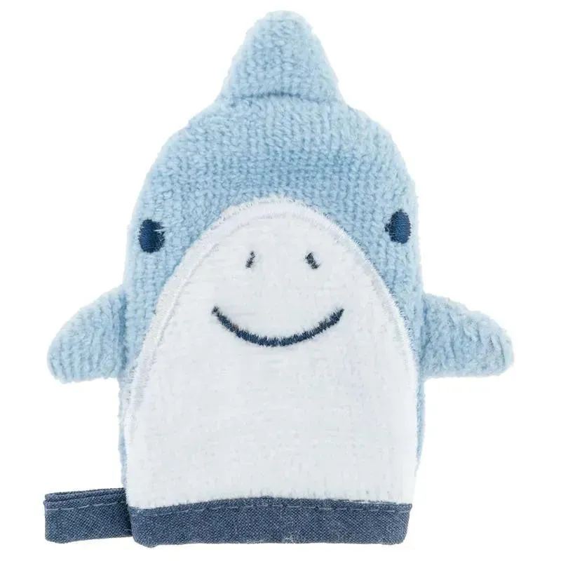 Stephen Joseph - Bath Mitt W/ Finger Puppet, Shark - Image 2