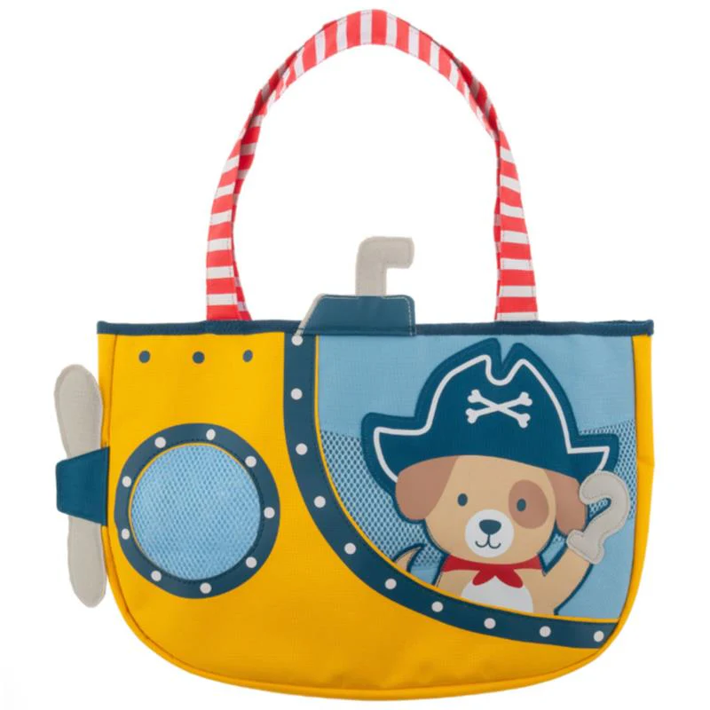 Stephen Joseph - Beach Totes With Sand Toy Play Set Pirate Dog