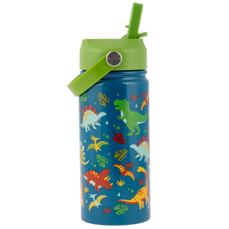 Stephen Joseph - Insulated Stainless Steel Bottle With Handle Dino
