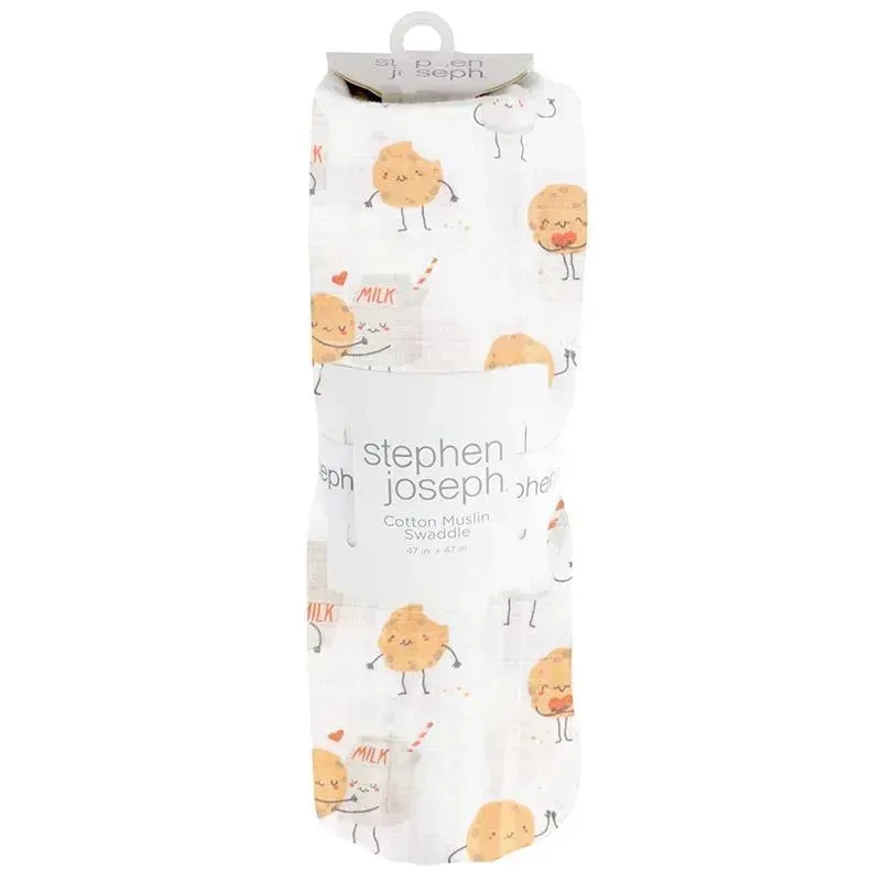 Stephen Joseph - Muslin Blanket, Milk & Cookies - Image 2