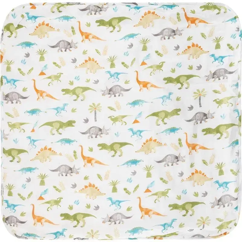 Stephen Joseph - Muslin Hooded Towel With Washcloth, Dino - Image 3