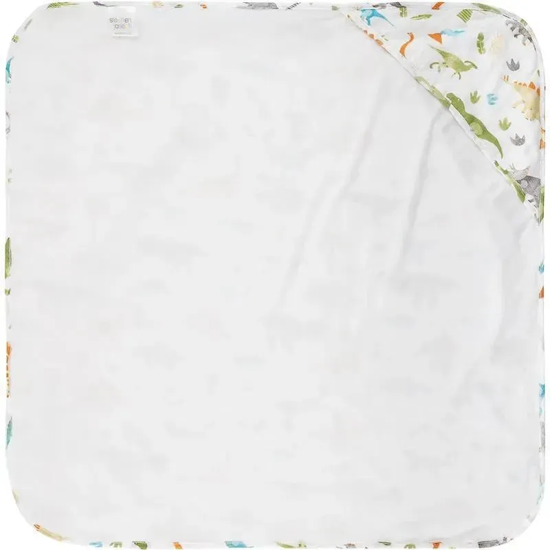 Stephen Joseph - Muslin Hooded Towel With Washcloth, Dino - Image 4