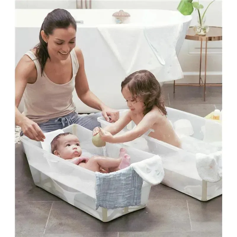 Stokke® - Flexi Bath® | Foldable Baby Bath Tub Bundle, Ocean Blue - Image 5