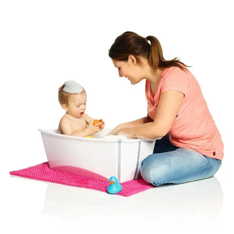 Stokke - Flexi Bath Bundle Folding Baby Bathtub with Newborn Support White/Grey - Image 5