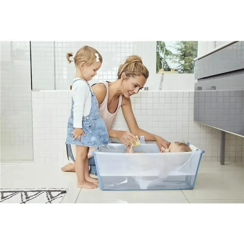 Stokke - Flexi Bath Tub X-Large Bundle, Ocean Blue - Image 3