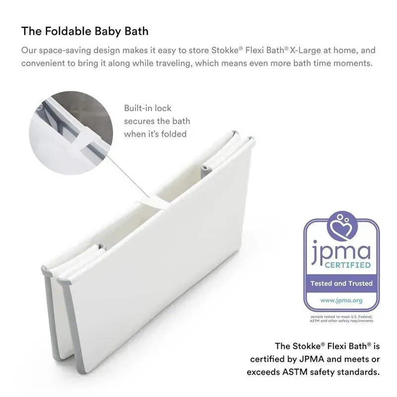 Stokke - Flexi Bath Tub X-Large Bundle White - Image 3