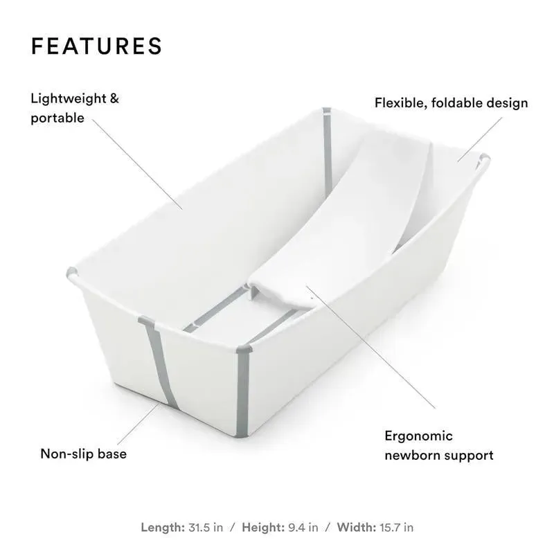 Stokke - Flexi Bath Tub X-Large Bundle White - Image 5