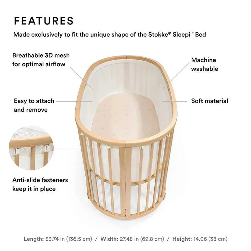 Stokke - Sleepi Mesh Liner, White - Image 2