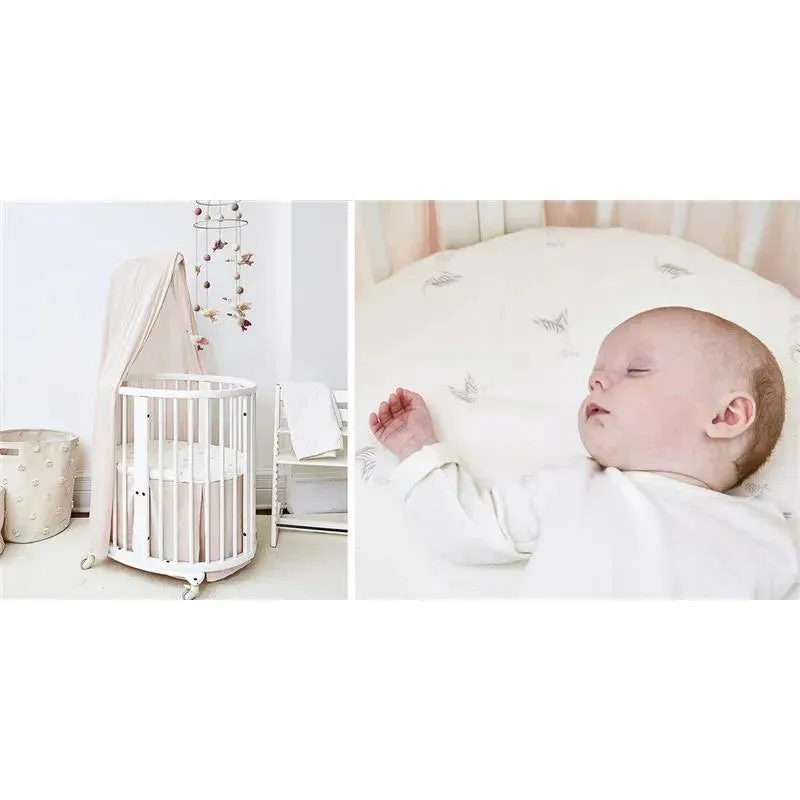 Stokke - Sleepi Mini Fitted Sheet 80 Cm, Stork - Image 2