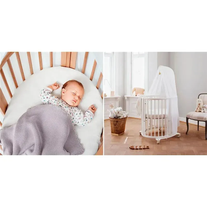 Stokke - Sleepi Mini Fitted Sheet, Peachy Pink - Image 3