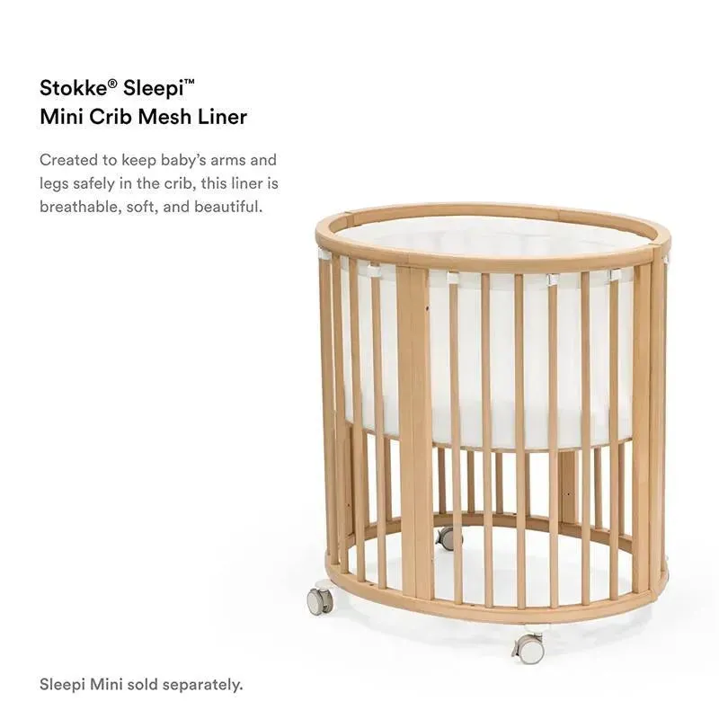 Stokke - Sleepi Mini Mesh Liner, White - Image 3