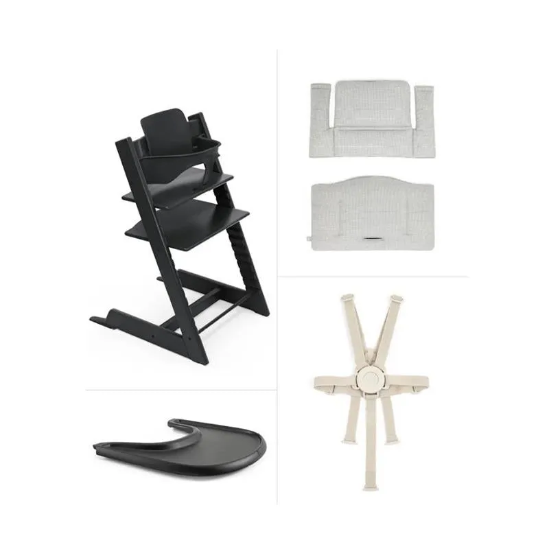 Stokke - Tripp Trapp® High Chair², Cushion And Tray, Glacier Green - Image 2