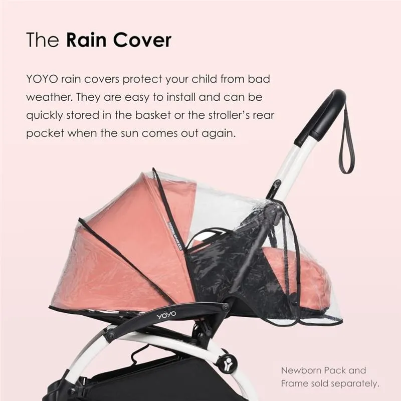 Stokke - Yoyo 0+ Newborn Pack Rain Cover, Black - Image 4