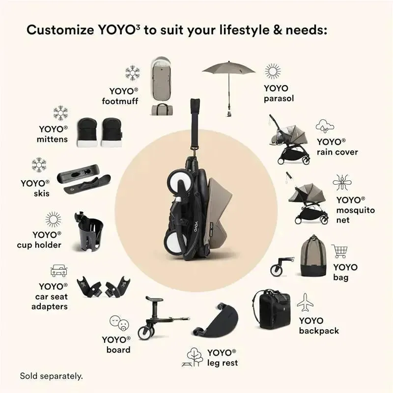 Stokke - Yoyo 0+ Newborn Pack, Taupe - Image 4