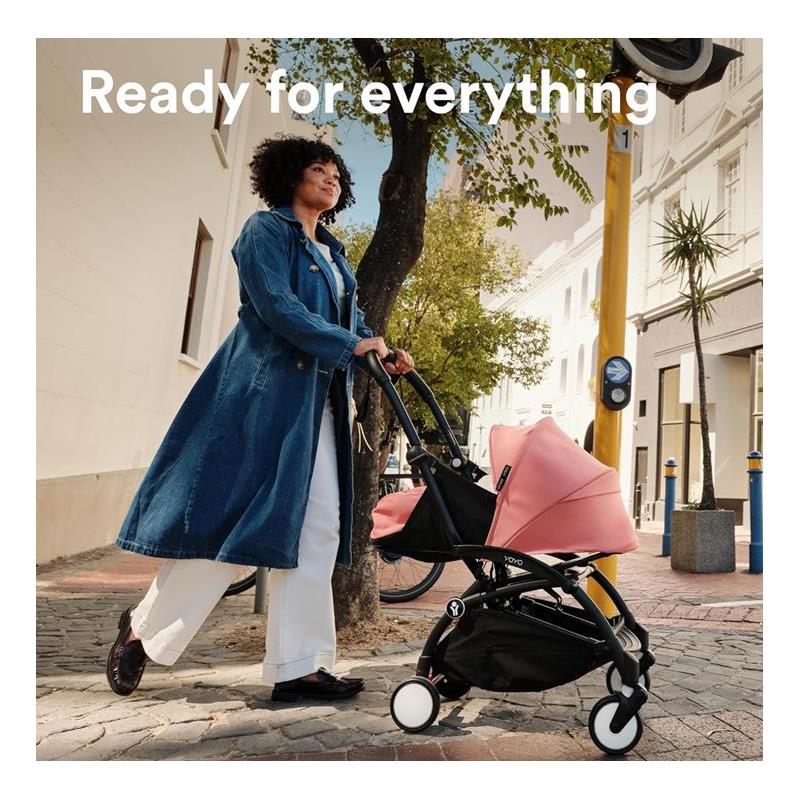 Stokke - Yoyo° Stroller Bundle, Black And White Frame | Aqua 6+ Color Pack | Aqua Newborn Pack - Image 7