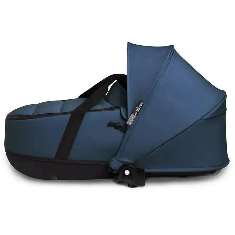 Stokke - Yoyo³ Stroller Bundle, Black Frame | 6+ Air France Color Pack | Navy Bassinet - Image 3
