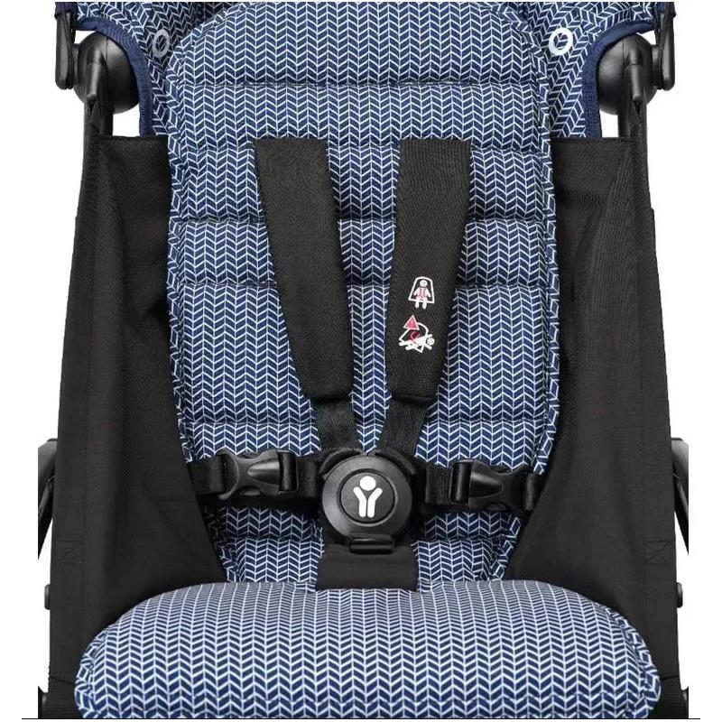 Stokke - Yoyo³ Stroller Bundle, Black Frame | 6+ Air France Color Pack | Navy Bassinet - Image 7