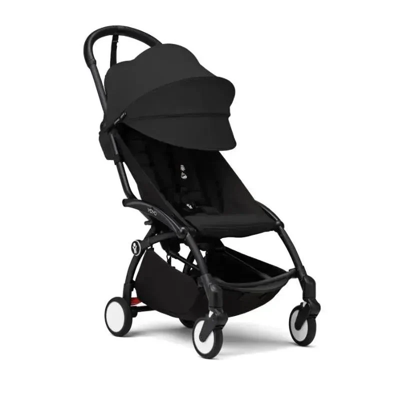 Stokke - Yoyo³ Stroller Bundle, Black Frame | Black 6+ Color Pack | Black Newborn Pack - Image 4