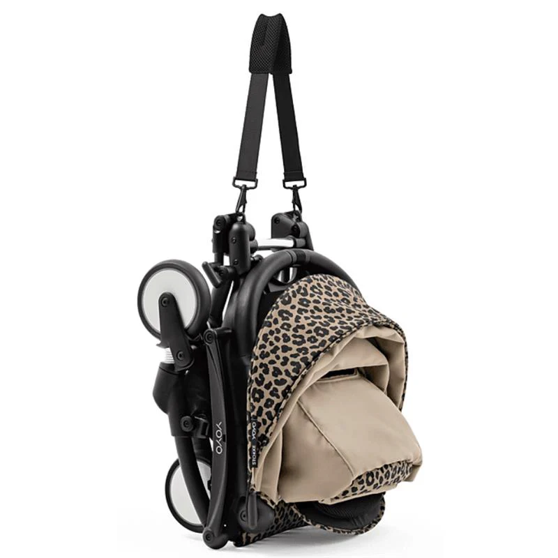 Stokke - Yoyo³ Stroller Bundle, Black Frame & Leopard 6+ Color Pack - Image 2