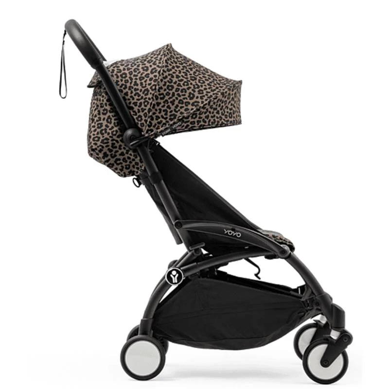 Stokke - Yoyo³ Stroller Bundle, Black Frame & Leopard 6+ Color Pack - Image 4