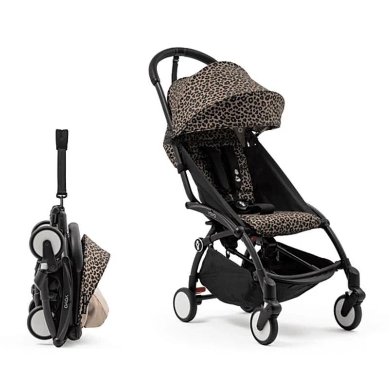 Stokke - Yoyo³ Stroller Bundle, Black Frame & Leopard 6+ Color Pack - Image 5
