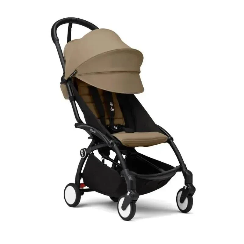Stokke - Yoyo³ Stroller Bundle, Black Frame | Toffee 6+ Color Pack | Toffee Newborn Pack - Image 4