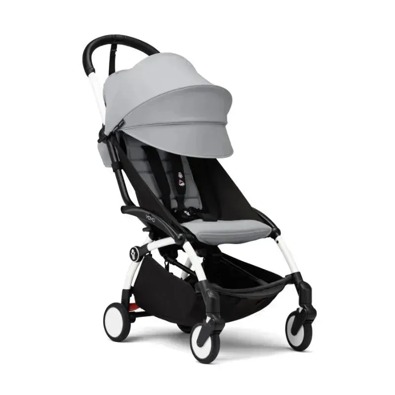 Stokke - Yoyo³ Stroller White Bundle 6+, Stone - Image 3