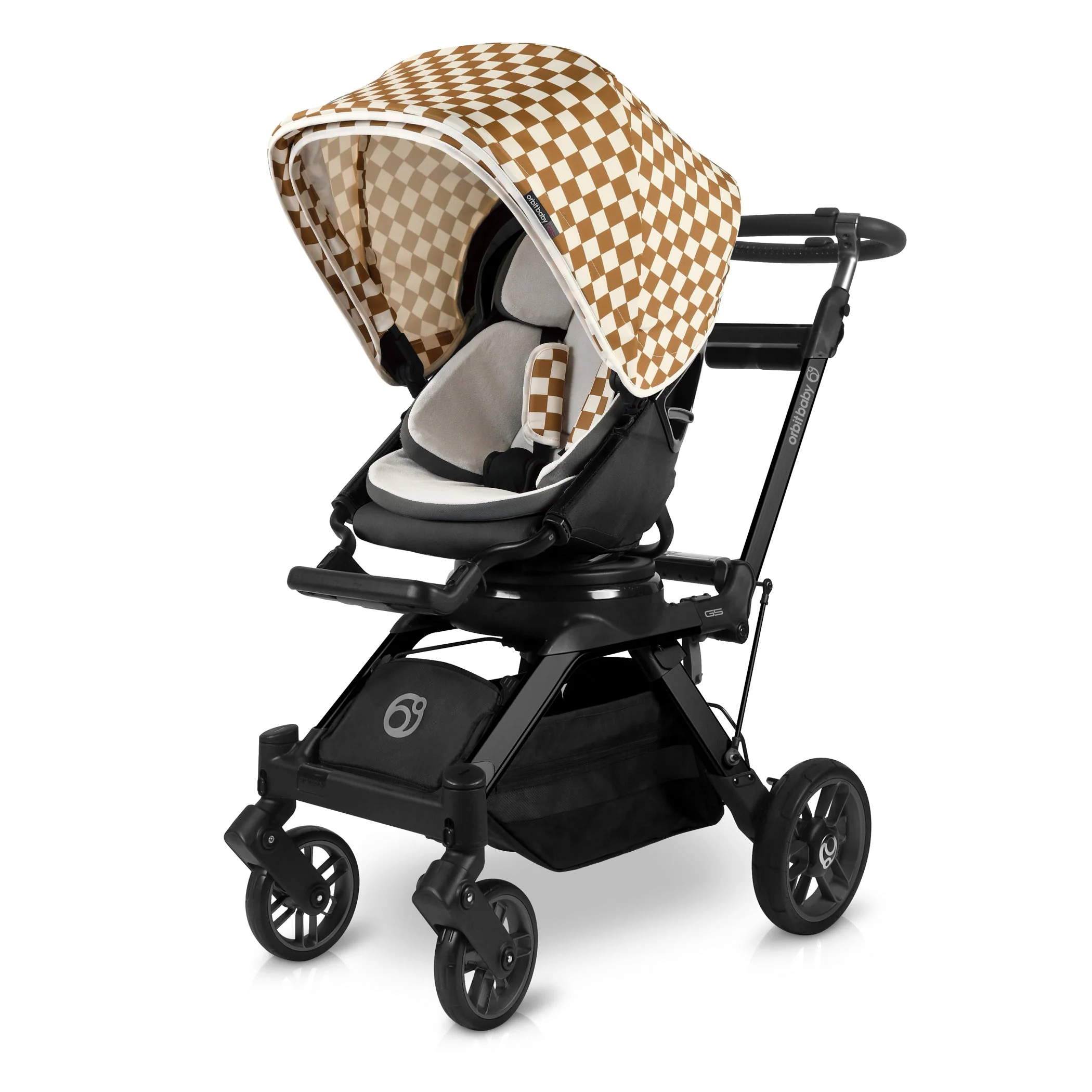 Stroller Canopy in Chestnut Check - Image 2