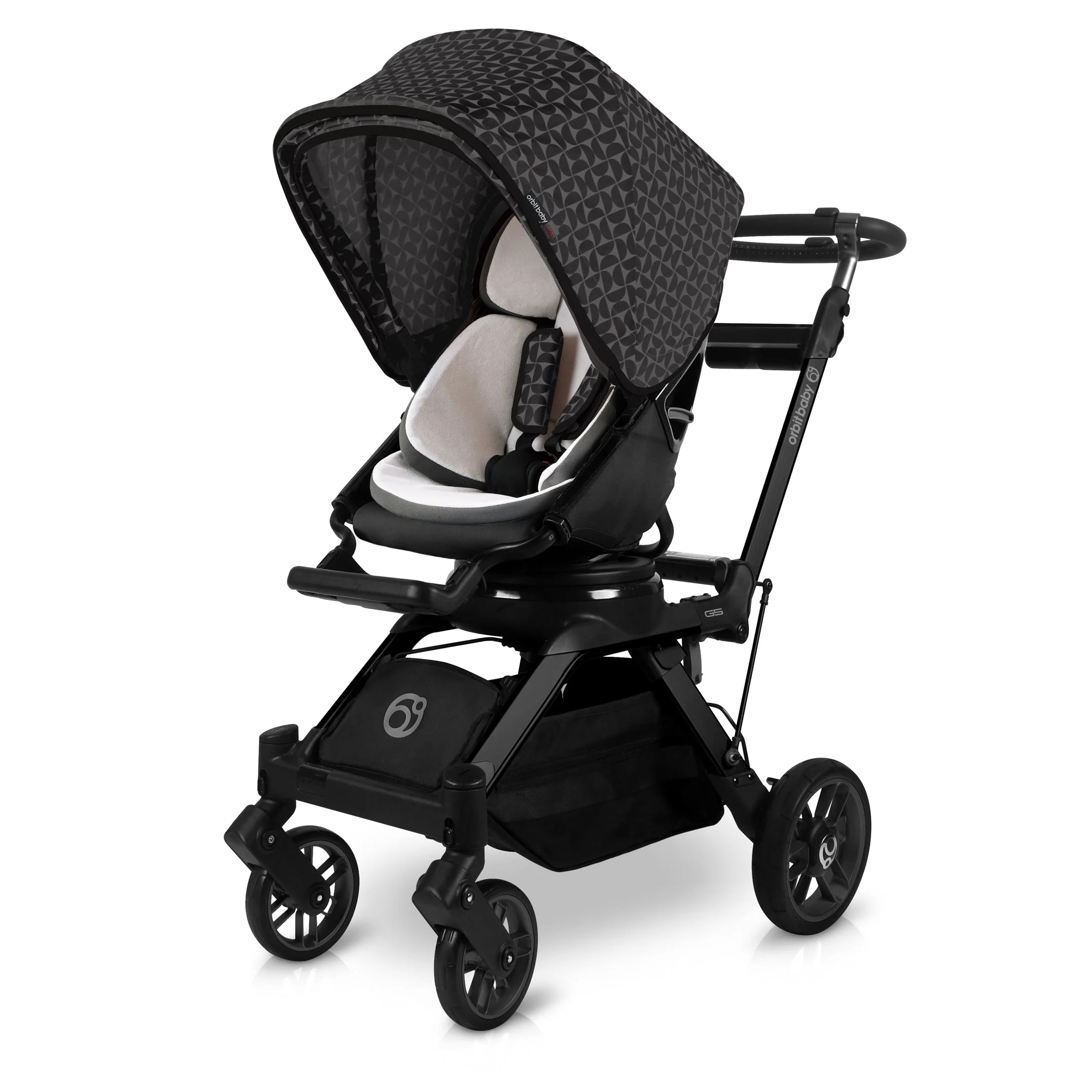 Stroller Canopy in Mosaic Black - Image 2