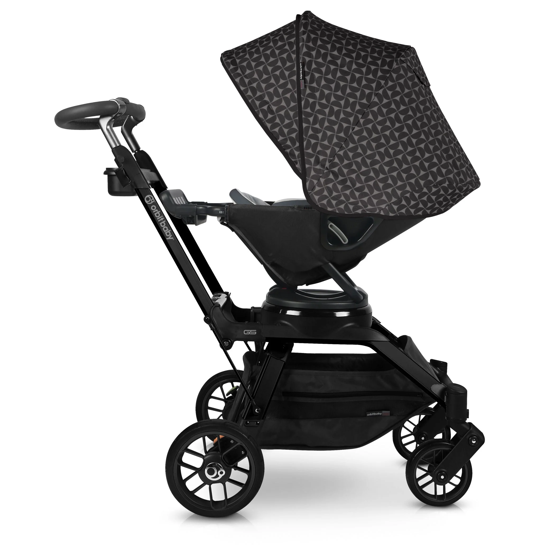 Stroller Canopy in Mosaic Black - Image 3