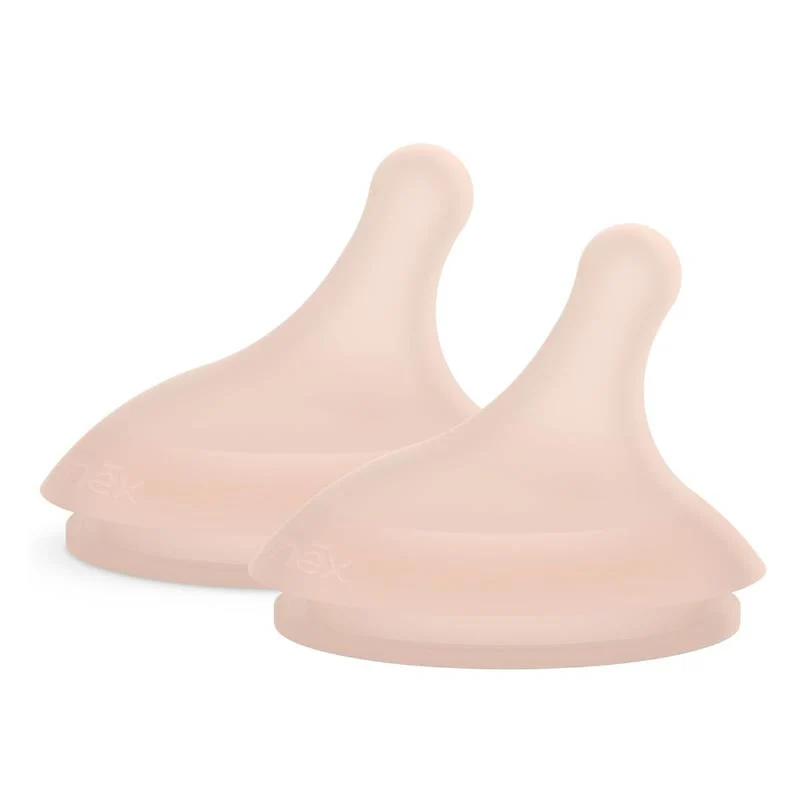 Suavinex 2Pk Zero.Zero™ Adaptable Flow Asymmetrical Nipple, Medium, 0M+