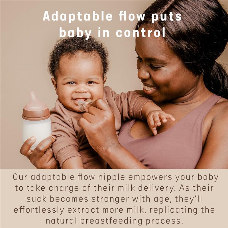 Suavinex 2Pk Zero.Zero™ Adaptable Flow Asymmetrical Nipple, Medium, 0M+ - Image 2