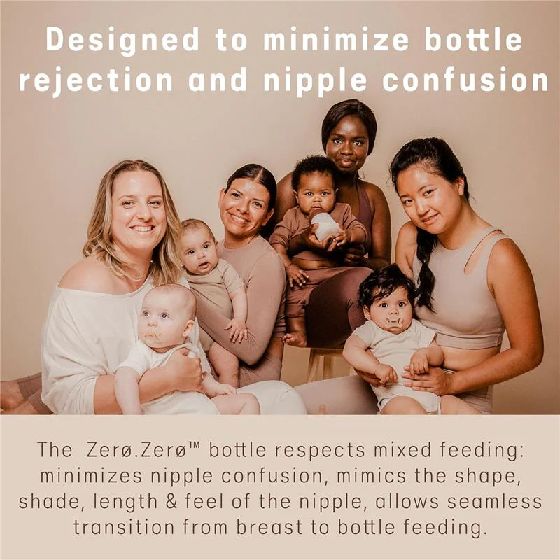 Suavinex Zero Zero Newborn Starter Set Small Anti Colic Baby Bottle + Pacifier, Adaptable Flow, Fair - Image 6