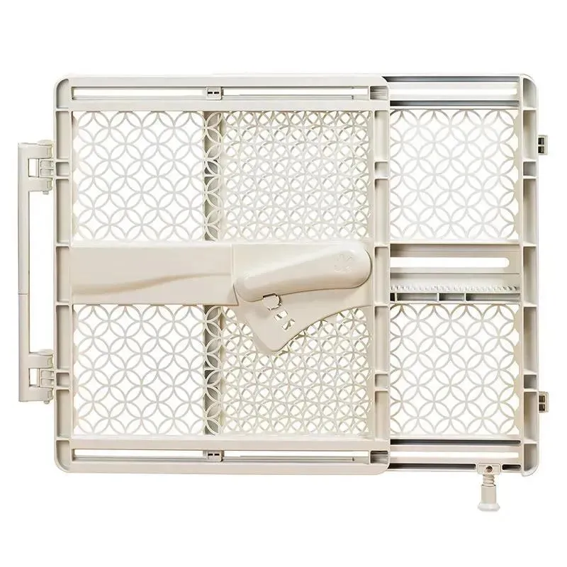 Summer Indoor & Outdoor Multi Function Walk-Thru Baby Gate - Beige