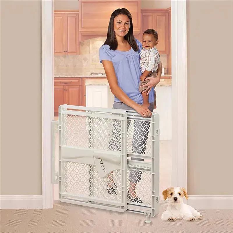 Summer Indoor & Outdoor Multi Function Walk-Thru Baby Gate - Beige - Image 5