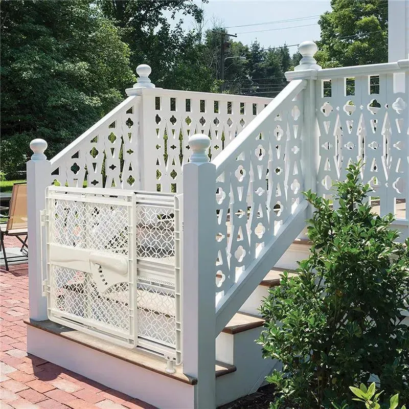 Summer Indoor & Outdoor Multi Function Walk-Thru Baby Gate - Beige - Image 7