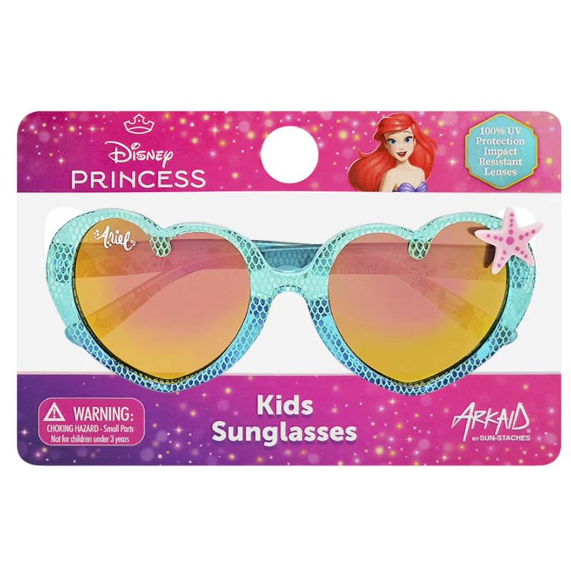 Sun-Staches Kids Arkaid Little Mermaid Teal Sunglasses - Image 2