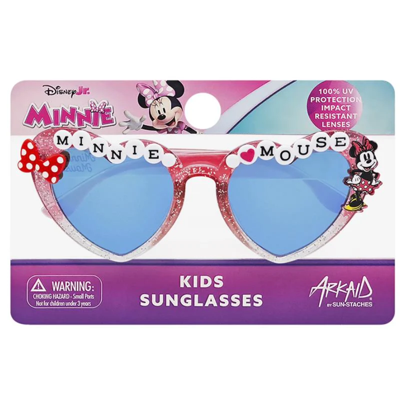 Sun-Staches Kids Arkaid Minnie Mouse Pink Sunglasses - Image 2