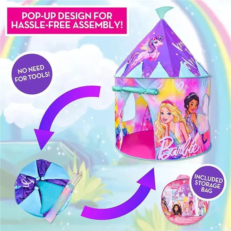 Sunny Days - Barbie Pop Up Castle Dreamtopia Pink Princess Play Tent - Image 5